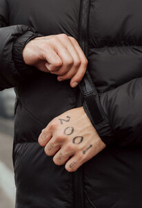 Фото - Зимняя оверсайз куртка Staff black oversize - Men box
