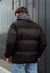 Фото - Зимняя оверсайз куртка Staff black oversize - Men box