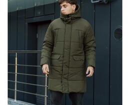 Фото - Зимняя парка цвета хаки Staff holod khaki - Men box