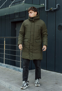Фото - Зимняя парка цвета хаки Staff holod khaki - Men box