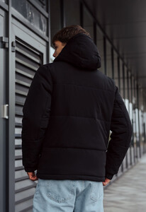 Фото - Черная зимняя куртка пуховик Staff mi black - Men box