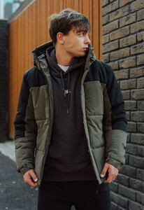 Фото - Зимняя куртка для мужчин Staff mi black & khaki - Men box