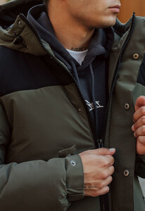 Фото - Зимняя куртка для мужчин Staff mi black & khaki - Men box