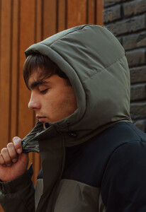 Фото - Зимняя куртка для мужчин Staff mi black & khaki - Men box