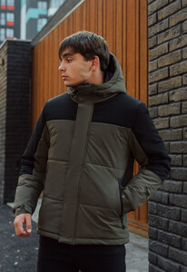 Фото - Зимняя куртка для мужчин Staff mi black & khaki - Men box