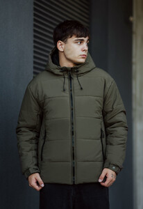 Фото - Зимняя куртка цвета хаки Staff kob khaki - Men box