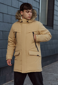 Фото - Зимова парка бежевого кольору Staff atrk beige - Men box