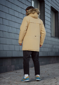 Фото - Зимова парка бежевого кольору Staff atrk beige - Men box