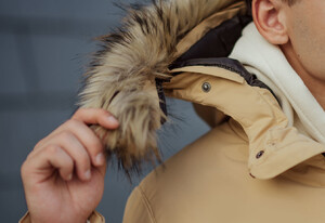 Фото - Зимова парка бежевого кольору Staff atrk beige - Men box