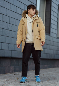 Фото - Зимова парка бежевого кольору Staff atrk beige - Men box
