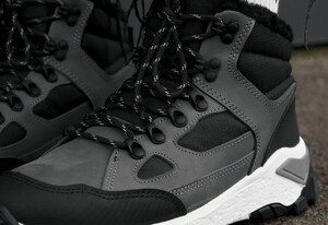 Фото - Чоловічі зимові кросівки Staff gray & black - Men box