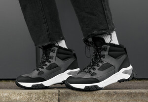 Фото - Чоловічі зимові кросівки Staff gray & black - Men box