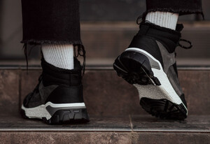 Фото - Мужские зимние кроссовки Staff gray & black - Men box