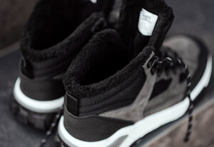 Фото - Мужские зимние кроссовки Staff gray & black - Men box