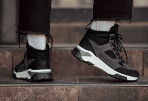 Фото - Мужские зимние кроссовки Staff gray & black - Men box