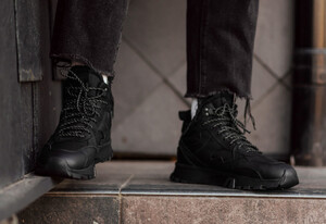 Фото - Зимові кросівки чорного кольору Staff black - Men box