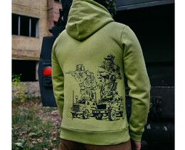 Фото - Зеленое утепленное худи Staff x Стугна Штурм fleece - Men box