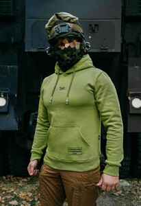 Фото - Зеленое утепленное худи Staff x Стугна Штурм fleece - Men box