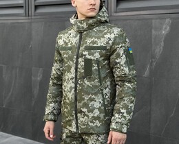 Фото - Зимняя пиксельная куртка Pobedov Winter Jacket Motive - Men box