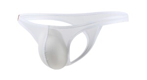 Фото - Чоловічі стрінги CIOKICX білі з напівпрозорим ефектом - Men box