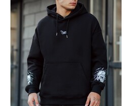 Фото - Утепленное худи Staff logo & mask oversize fleece - Men box