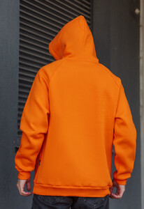 Фото - Оранжевая толстовка худи Staff orange logo oversize fleece - Men box