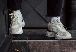 Фото - Мужские бежевые кроссовки Staff beige - Men box
