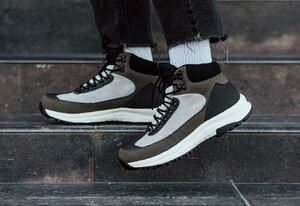 Фото - Повседневные зимние кроссовки Staff gray & khaki - Men box