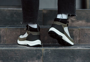 Фото - Повседневные зимние кроссовки Staff gray & khaki - Men box