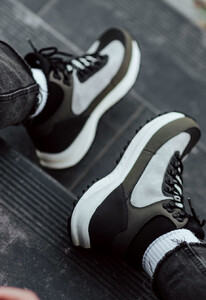 Фото - Повседневные зимние кроссовки Staff gray & khaki - Men box