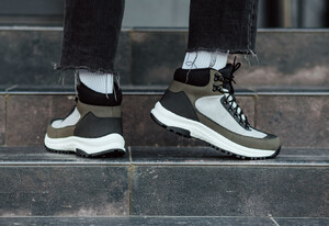 Фото - Повседневные зимние кроссовки Staff gray & khaki - Men box