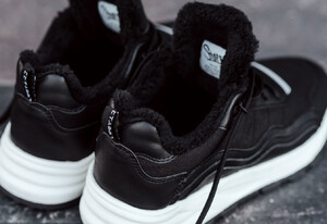 Фото - Зимние мужские кроссовки Staff black (мех) - Men box