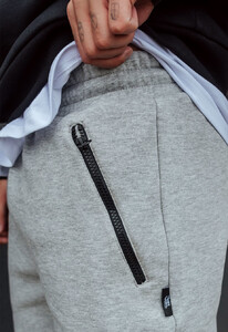 Фото - Теплые спортивные штаны Staff gray melange fleece - Men box