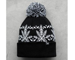 Фото - Шапка с белыми снежинками Staff snowflake - Men box