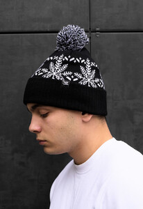 Фото - Шапка з білими сніжинками Staff snowflake - Men box