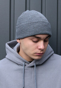 Фото - Демісезонна сіра базова шапка Staff gray basic2 - Men box