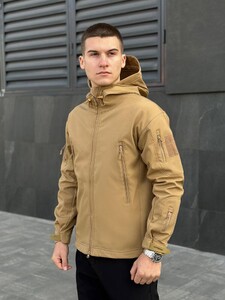 Фото - Демисезонная мужская куртка Pobedov Fearless. Цвет: койот - Men box
