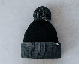 Фото - Двухцветная шапка на зиму Staff black & graphite - Men box