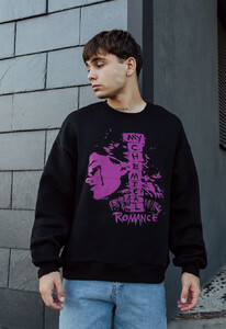 Фото - Світшот з фіолетовим принтом Staff romance oversize fleece - Men box
