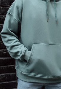 Фото - Утепленное бирюзовое худи Staff turquoise oversize fleece - Men box