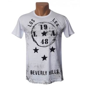 Фото - Хлопковая футболка белого цвета Beverly Hills - Men box