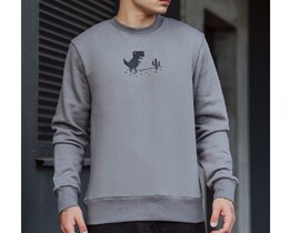 Фото - Утепленный серый свитшот Staff dino fleece - Men box