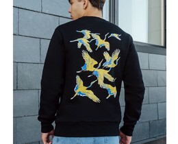 Фото - Свитшот с патриотическим принтом Staff logo & birds fleece - Men box