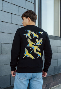 Фото - Свитшот с патриотическим принтом Staff logo & birds fleece - Men box