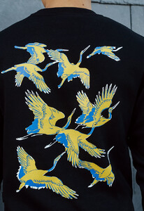 Фото - Свитшот с патриотическим принтом Staff logo & birds fleece - Men box