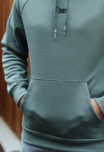 Фото - Худи зимнее Staff turquoise logo oversize fleece - Men box