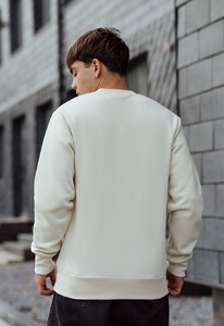 Фото - Світшот молочного кольору Staff savage fleece - Men box