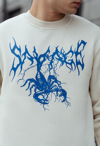 Фото - Світшот молочного кольору Staff savage fleece - Men box