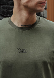 Фото - Футболка кольору хакі Staff khaki logo front - Men box