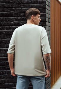 Фото - Базова чоловіча футболка Staff gray oversize - Men box